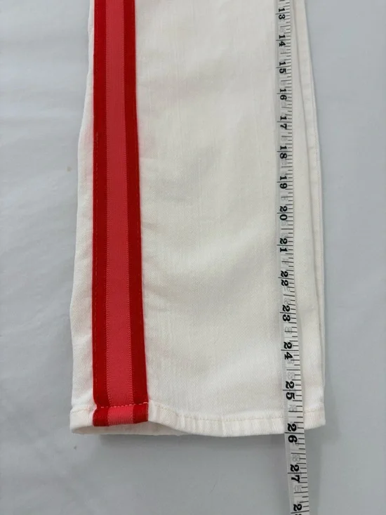 #319 MOTHER Retail $228 Mid Rise Dazzler Crop Sz 27 Whipping The Cream PinkRacer - Picture 13 of 15